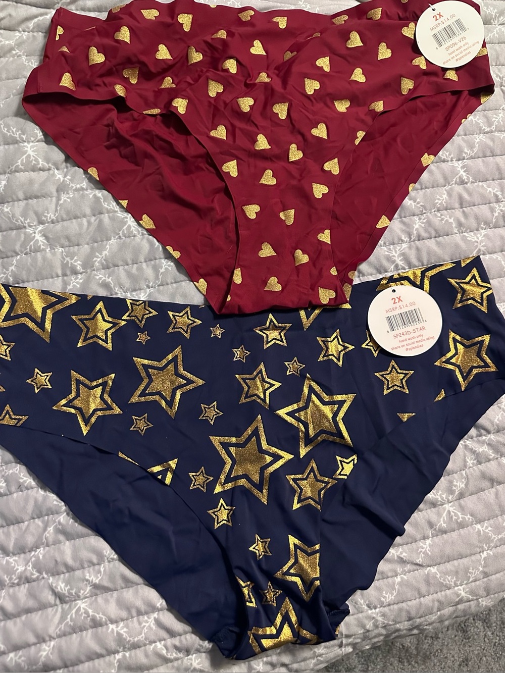 2 NWT Splendies underwear 2x